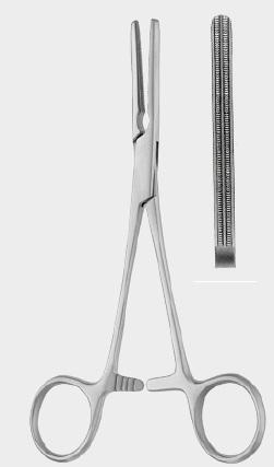 Затискач ДАРДИКА (DARDIK) атравматичний 17 см (сm), прямий. Бренд: Zepf (Зепф